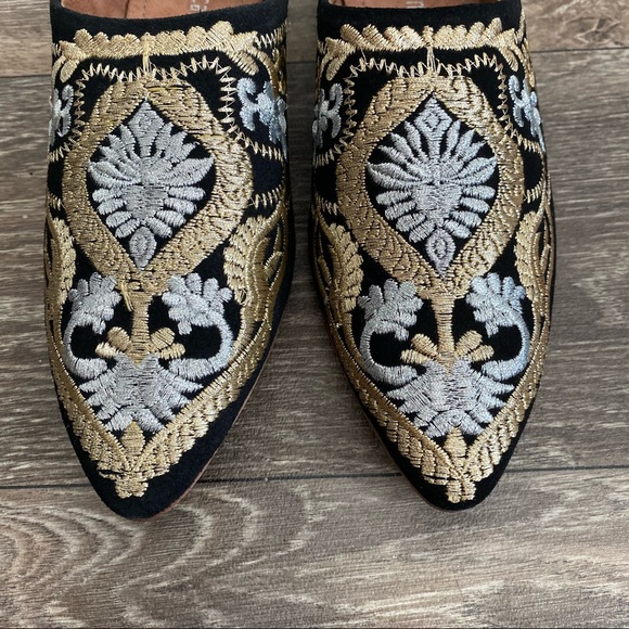 JEFFREY CAMPBELL Black Embroidered Shoes Vijay 6 - Picture 4 of 9